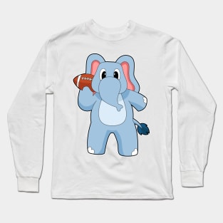 Elephant American Football Long Sleeve T-Shirt